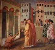 MASOLINO da Panicale Healing of the Cripple and Raising of Tabatha painting